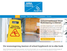 Tablet Screenshot of mmcleaning.nl